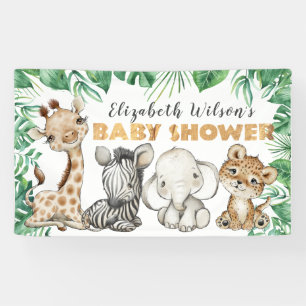 Safari Jungle Baby Duschbanner Banner