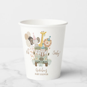 Safari Jungle Boho Baby Dusche Party Pappbecher
