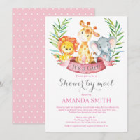 Safari Jungle Girl Baby Dusche by Mail