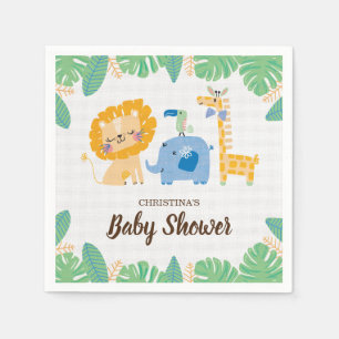 Safari-Jungle-Kinderdusche Napkin Serviette