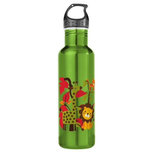 Safari-Leben Edelstahlflasche (Vorderseite)