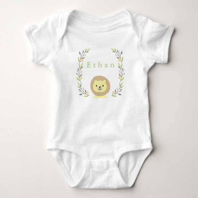 Safari Lion Baby Onsie Baby Strampler (Vorderseite)