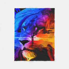 Safari Lion Dream Fleece Blanket