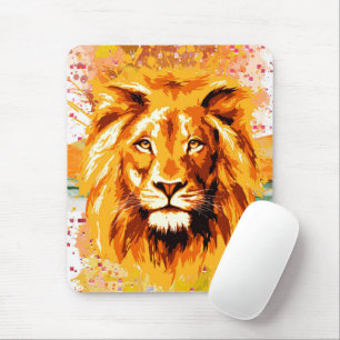 Safari Lion Mouse Pad Farbige Löwenmousepad Mousepad