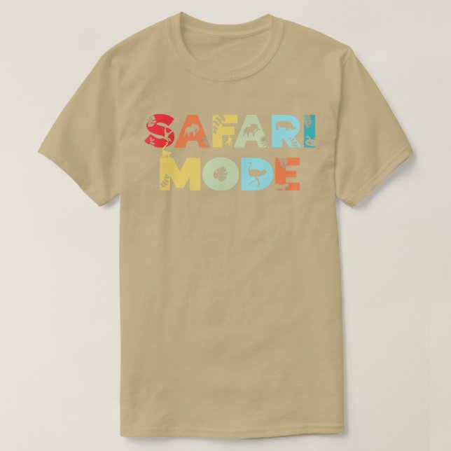Safari Mode Wildlife Tiergarten Tierpark Funny Saf T-Shirt (Design vorne)