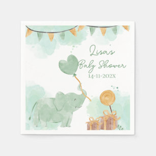 Safari Niedlich Baby Animals Themed Baby Dusche Pa Serviette