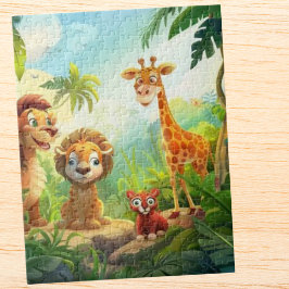 Safari Niedlich Jungle Tiername personalisiert