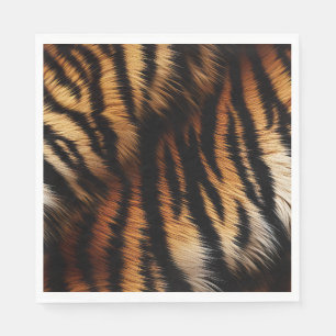 Safari Orange Black Tiger Serviette