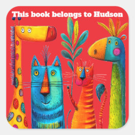 Safari Pals Abstract Sticker