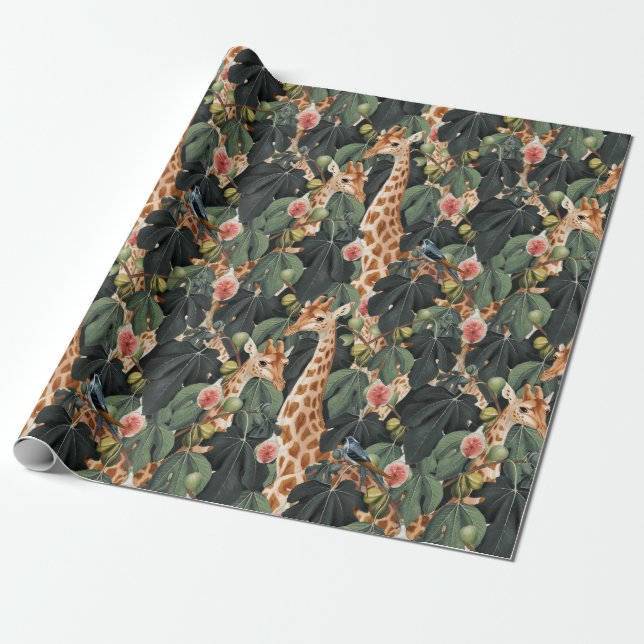 Safari Pattern Geschenkpapier (Ungerollt)