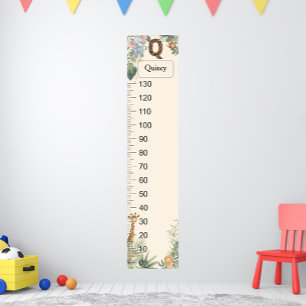 Safari Personalisierter Name Monogramm Q Wachstums Poster