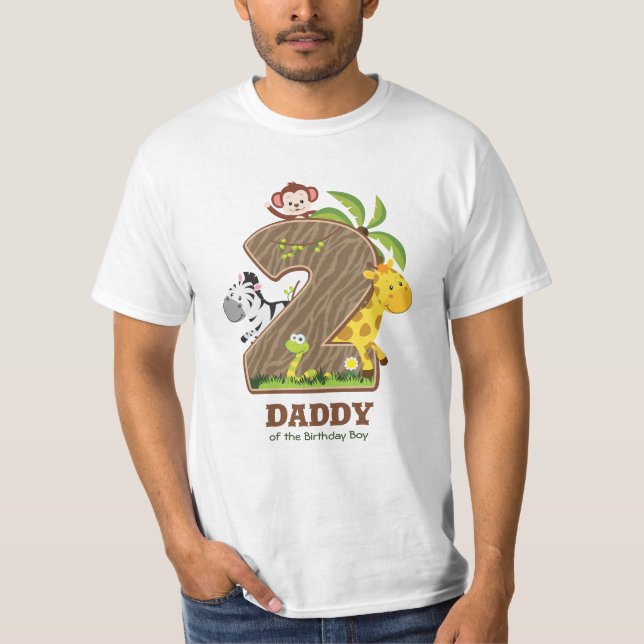 Safari personnalisé Tshirt d'anniversaire pour pap (Devant)