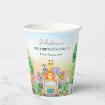 Safari Ride Jungle Fun Style Birthday Party Cups