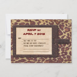 Safari RSVP-Karte RSVP Karte