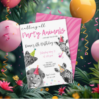 Safari ruft alle wild lebenden Tiere an Einladung