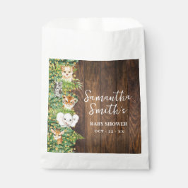 Safari Rustic Tropical Baby Dusche Gastgeschenk Geschenktütchen
