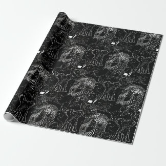 Safari Schwarz-Weiß-Niedliches einmaliges Geschenk Geschenkpapier
