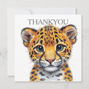 Safari Spirit Gepard Jungtier  Dankeskarte