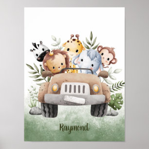 Safari Squad Abenteuer Anpassbar Poster