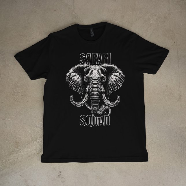 Safari Squad African Elephant Zoo Adventure T-Shirt (Von Creator hochgeladen)