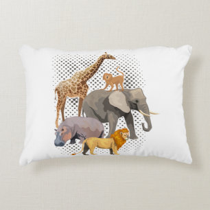 Safari Squad African Safari Tiere Funny Zoo Anim Dekokissen