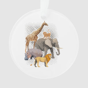 Safari Squad African Safari Tiere Funny Zoo Anim Ornament