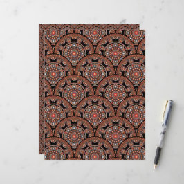 Safari Sunset Bohemisch Star Herbst Mandala Art De