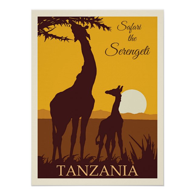 Safari the Serengeti, Tansania, Poster (Vorderseite)