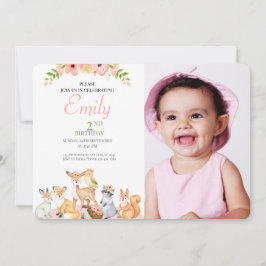Safari Thema Baby Foto Geburtstag Einladung