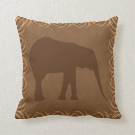 Safari-Thema-Elefant-Silhouette Kissen