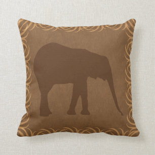Safari-Thema-Elefant-Silhouette Kissen