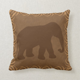 Safari-Thema-Elefant-Silhouette Kissen