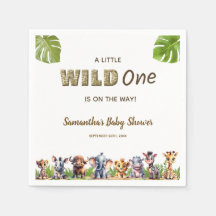 Safari Theme Eine kleine Wild One Baby Dusche
