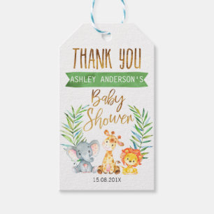 Safari-Tier-Babyparty-Umbauten Geschenkanhänger