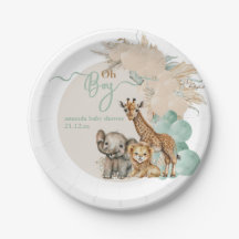 Safari Tier Boho Oh Boy Baby Dusche