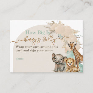 Safari Tier Boho Oh Boy Baby Showspiel Begleitkarte