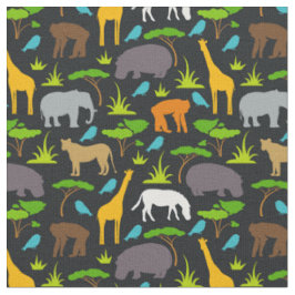 Safari-Tier-Druck-Gewebe Stoff