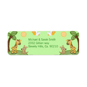 Safari-Tier-Gepard-Druck-Babyparty