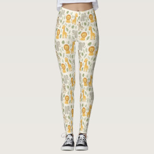 Safari-Tier-Kinderzimmer-Druck Leggings