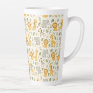 Safari-Tier-Kinderzimmer-Druck Milchtasse