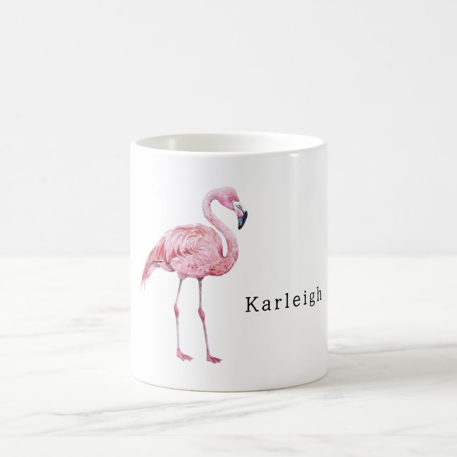 Safari-Tier Rosa Flamingo Kaffeetasse (Mittel)