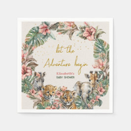 Safari Tierabenteuer Begin Baby Boy Dusche Serviette