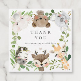 Safari-Tiere Baby Shower Favor Tags | Geschenkanhä Geschenkanhänger