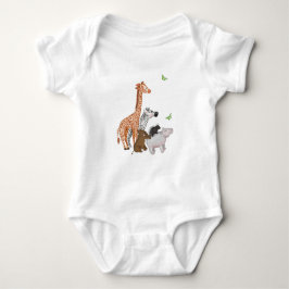 Safari-Tiere Baby Strampler