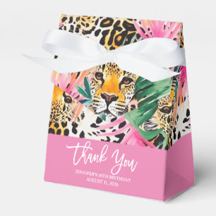 Safari-Tiere Felldruck-Muster Leopard Geschenkschachtel