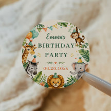 Safari-Tiere Geburtstag