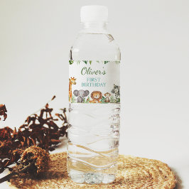 Safari Tiere Geburtstagsparty Wasserflaschen Etike