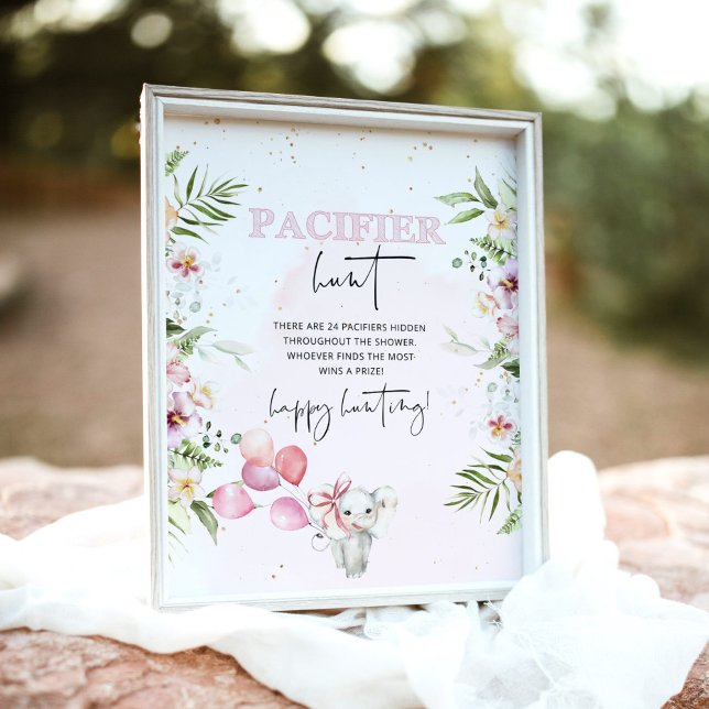 Safari Tiere Schnuller Jagd Baby Dusche Spiel Post Poster (Von Creator hochgeladen)