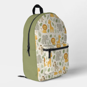 Safari-Tierkinderzimmer-Druck Bedruckter Rucksack