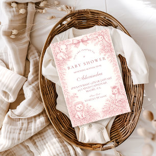 Safari-Toile-Baby-Party Einladung